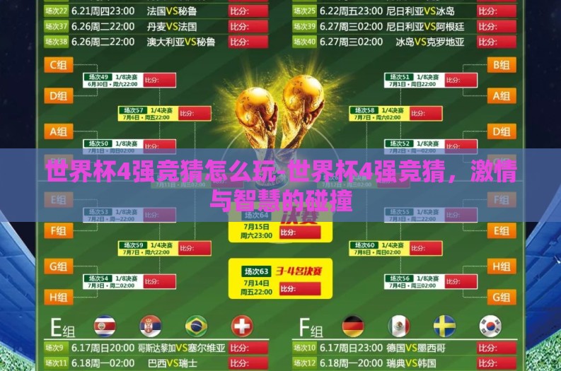 世界杯4强竞猜怎么玩-世界杯4强竞猜，激情与智慧的碰撞