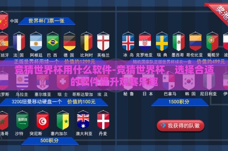 竞猜世界杯用什么软件-竞猜世界杯,选择合适的软件提升观赛乐趣 竞猜世界杯用什么软件-竞猜世界杯,选择合适的软件提升观赛乐趣