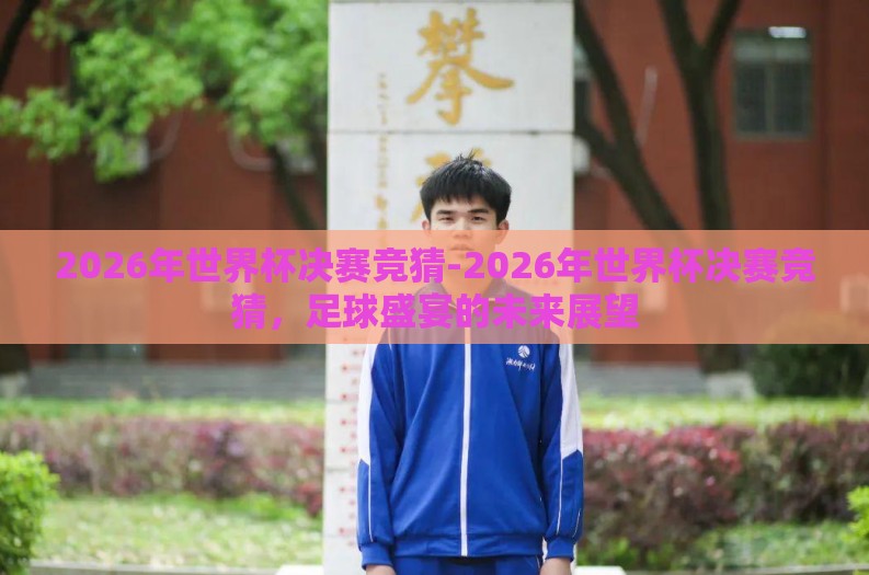 2026年世界杯决赛竞猜-2026年世界杯决赛竞猜，足球盛宴的未来展望